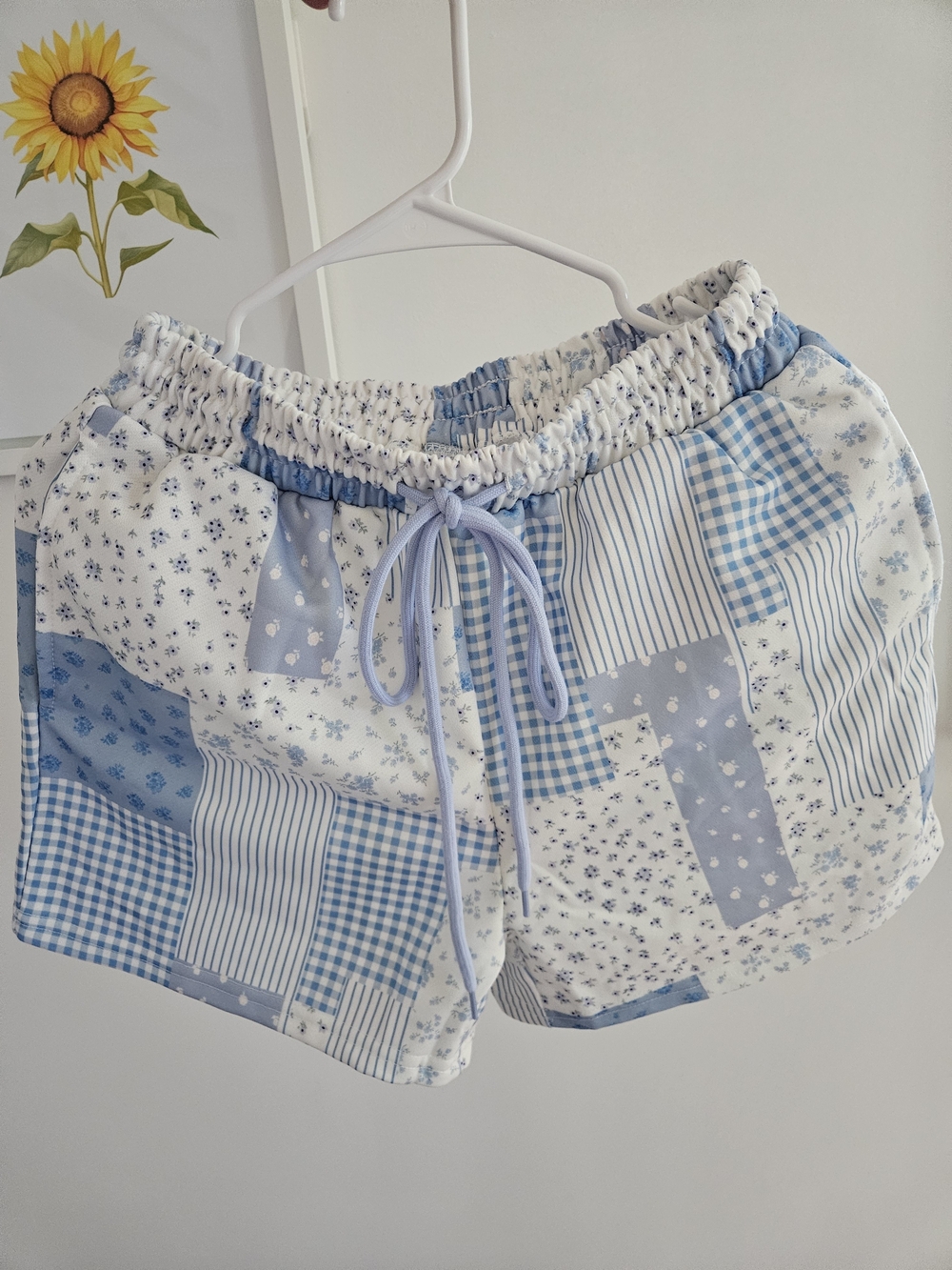 Blue Patchwork Print Matching Set - Picture 2 of 6